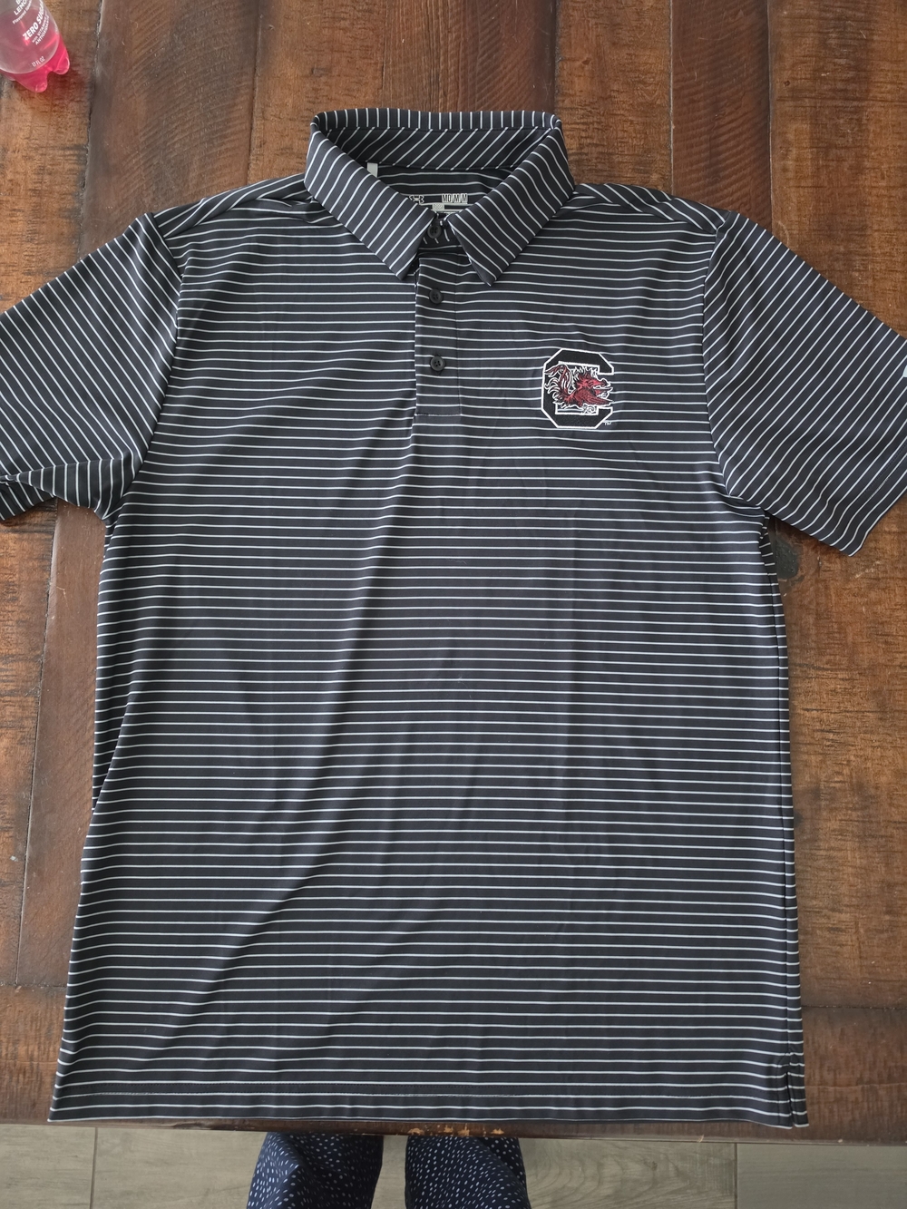 Under Armour Men's Striped University of South Carolina Polo